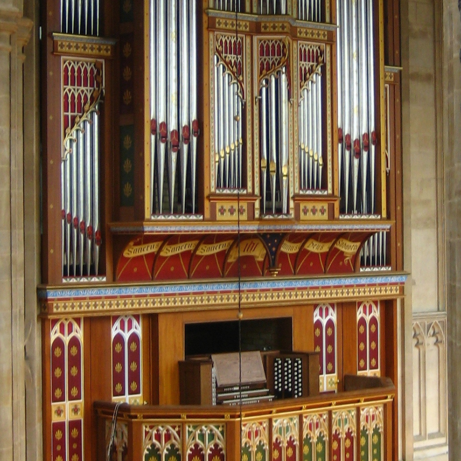 The organ of St Edmundsbury Cathedral